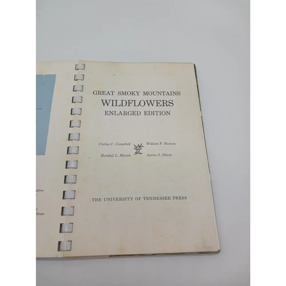 Great Smoky Mountains Wildflowers Campbell 1964 Enlarged Edition Botany UT Press